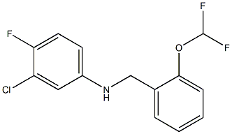  3-chloro-N-{[2-(difluoromethoxy)phenyl]methyl}-4-fluoroaniline