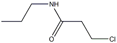3-chloro-N-propylpropanamide Structure