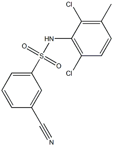 3-cyano-N-(2,6-dichloro-3-methylphenyl)benzene-1-sulfonamide