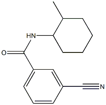 3-cyano-N-(2-methylcyclohexyl)benzamide Structure