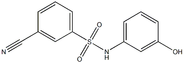 3-cyano-N-(3-hydroxyphenyl)benzene-1-sulfonamide