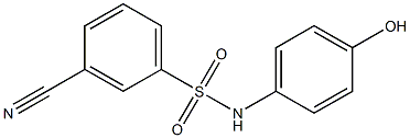 3-cyano-N-(4-hydroxyphenyl)benzene-1-sulfonamide