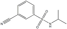3-cyano-N-(propan-2-yl)benzene-1-sulfonamide Structure
