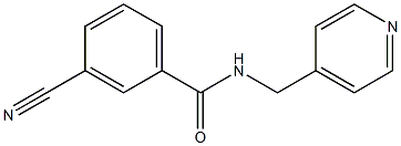 3-cyano-N-(pyridin-4-ylmethyl)benzamide Structure