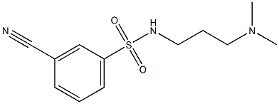 3-cyano-N-[3-(dimethylamino)propyl]benzenesulfonamide Structure