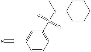 3-cyano-N-cyclohexyl-N-methylbenzenesulfonamide Structure