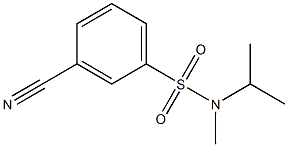 3-cyano-N-isopropyl-N-methylbenzenesulfonamide 结构式