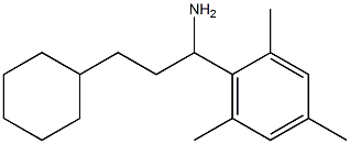 3-cyclohexyl-1-(2,4,6-trimethylphenyl)propan-1-amine 结构式