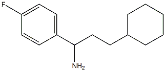 3-cyclohexyl-1-(4-fluorophenyl)propan-1-amine Struktur