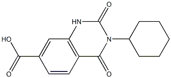 3-cyclohexyl-2,4-dioxo-1,2,3,4-tetrahydroquinazoline-7-carboxylic acid