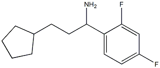 3-cyclopentyl-1-(2,4-difluorophenyl)propan-1-amine