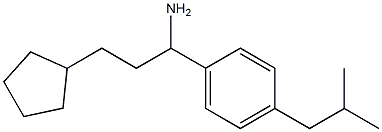  3-cyclopentyl-1-[4-(2-methylpropyl)phenyl]propan-1-amine