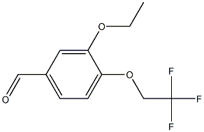 3-ethoxy-4-(2,2,2-trifluoroethoxy)benzaldehyde Structure