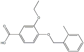 3-ethoxy-4-[(2-methylphenyl)methoxy]benzoic acid Structure