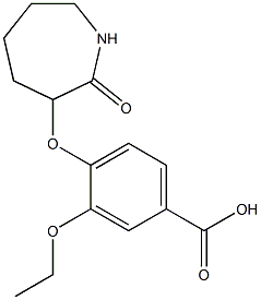 3-ethoxy-4-[(2-oxoazepan-3-yl)oxy]benzoic acid Structure