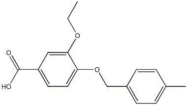 3-ethoxy-4-[(4-methylphenyl)methoxy]benzoic acid Structure