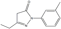 3-ethyl-1-(3-methylphenyl)-4,5-dihydro-1H-pyrazol-5-one