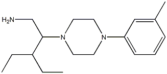 3-ethyl-2-[4-(3-methylphenyl)piperazin-1-yl]pentan-1-amine