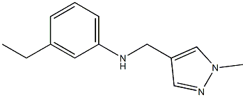 3-ethyl-N-[(1-methyl-1H-pyrazol-4-yl)methyl]aniline Struktur