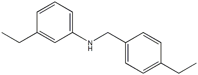 3-ethyl-N-[(4-ethylphenyl)methyl]aniline Structure