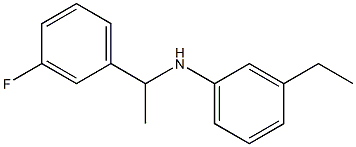 3-ethyl-N-[1-(3-fluorophenyl)ethyl]aniline Structure