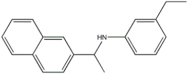 3-ethyl-N-[1-(naphthalen-2-yl)ethyl]aniline Struktur
