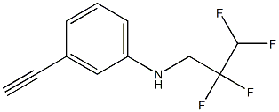 3-ethynyl-N-(2,2,3,3-tetrafluoropropyl)aniline,,结构式