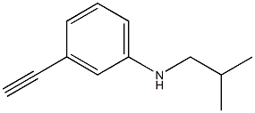 3-ethynyl-N-(2-methylpropyl)aniline Structure