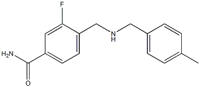 3-fluoro-4-({[(4-methylphenyl)methyl]amino}methyl)benzamide Structure