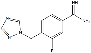 3-fluoro-4-(1H-1,2,4-triazol-1-ylmethyl)benzenecarboximidamide
