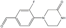 3-fluoro-4-(3-oxopiperazin-1-yl)benzaldehyde|