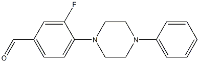 3-fluoro-4-(4-phenylpiperazin-1-yl)benzaldehyde Structure