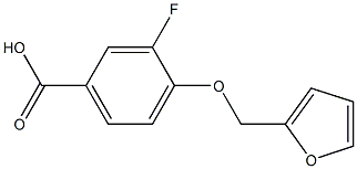 3-fluoro-4-(furan-2-ylmethoxy)benzoic acid Struktur