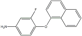 3-fluoro-4-(naphthalen-1-yloxy)aniline 结构式