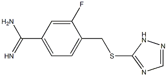  3-fluoro-4-[(1H-1,2,4-triazol-5-ylsulfanyl)methyl]benzene-1-carboximidamide