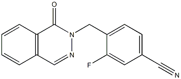  3-fluoro-4-[(1-oxophthalazin-2(1H)-yl)methyl]benzonitrile