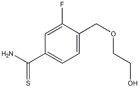 3-fluoro-4-[(2-hydroxyethoxy)methyl]benzene-1-carbothioamide