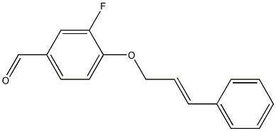 3-fluoro-4-[(3-phenylprop-2-en-1-yl)oxy]benzaldehyde|