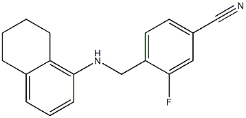 3-fluoro-4-[(5,6,7,8-tetrahydronaphthalen-1-ylamino)methyl]benzonitrile