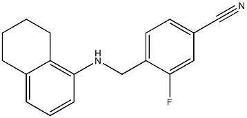 3-fluoro-4-[(5,6,7,8-tetrahydronaphthalen-1-ylamino)methyl]benzonitrile|