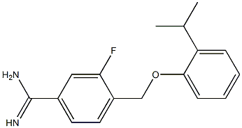  3-fluoro-4-[2-(propan-2-yl)phenoxymethyl]benzene-1-carboximidamide