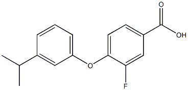  3-fluoro-4-[3-(propan-2-yl)phenoxy]benzoic acid