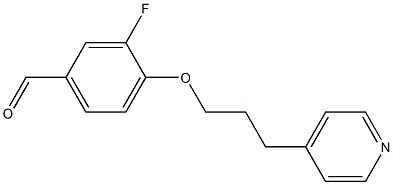 3-fluoro-4-[3-(pyridin-4-yl)propoxy]benzaldehyde Structure