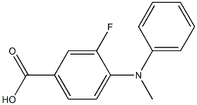 3-fluoro-4-[methyl(phenyl)amino]benzoic acid Struktur