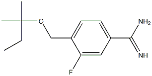3-fluoro-4-{[(2-methylbutan-2-yl)oxy]methyl}benzene-1-carboximidamide 结构式