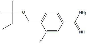 3-fluoro-4-{[(2-methylbutan-2-yl)oxy]methyl}benzene-1-carboximidamide,,结构式