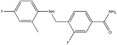3-fluoro-4-{[(4-fluoro-2-methylphenyl)amino]methyl}benzamide