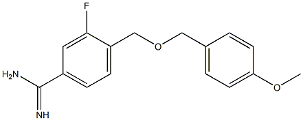 3-fluoro-4-{[(4-methoxyphenyl)methoxy]methyl}benzene-1-carboximidamide