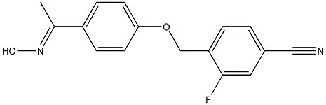  3-fluoro-4-{4-[1-(hydroxyimino)ethyl]phenoxymethyl}benzonitrile