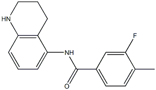  3-fluoro-4-methyl-N-(1,2,3,4-tetrahydroquinolin-5-yl)benzamide